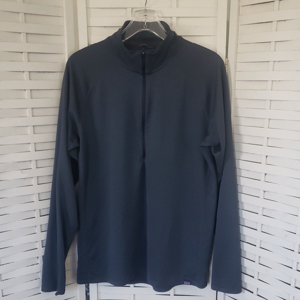 Patagonia Men's Navy Capilene Long Sleeve Pullover Size L